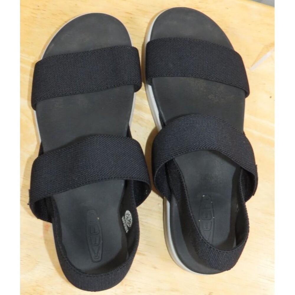 Keen Womens Elle Backstrap Sandals Black Stretch Platform Sport Size 8.5 - Picture 6 of 7